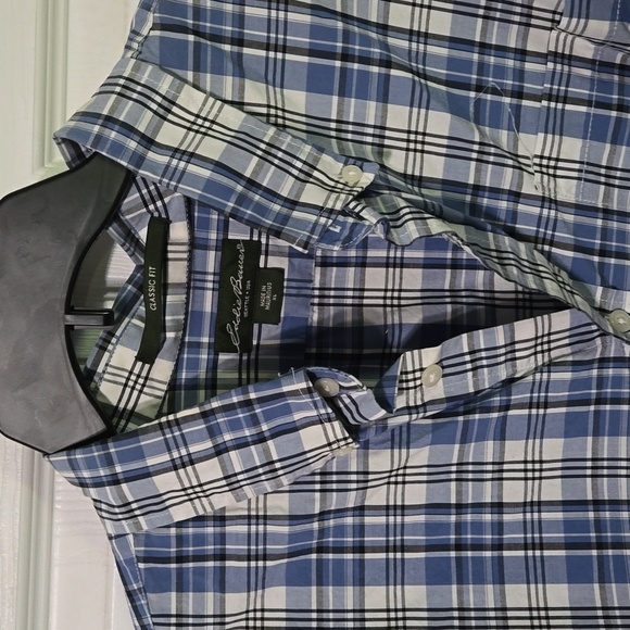 Plaid Button Down Polo - Picture 3 of 6